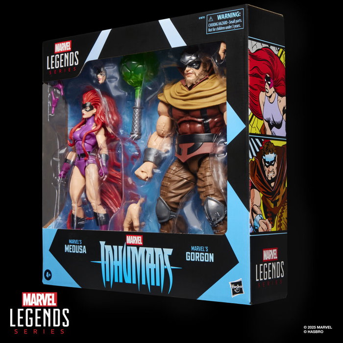 Hasbro Marvel Legends Inhumans : Pack de 2 figurines Medusa et Gorgon