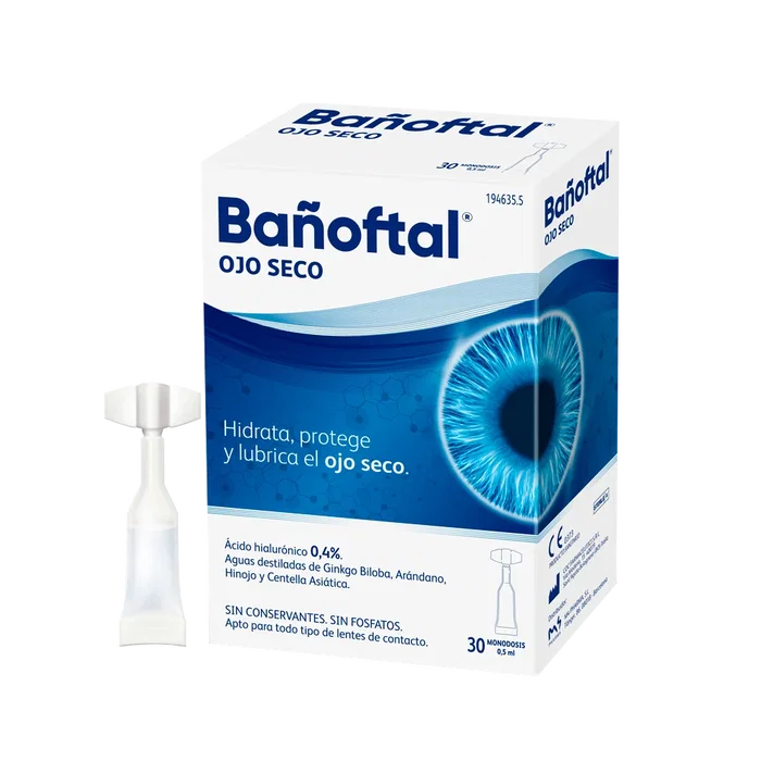 Bañoftal Bañoftal Ojo Seco 0.4% Collyre en Unidoses 20 Unités pour Sécheresse Oculaire Bañoftal Bañoftal Ojo Seco 0.4% Collyre en Unidoses 20 Unités pour Sécheresse Oculaire