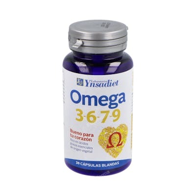 YNSADIET OMEGA 3-6-7-9, 30 capsules molles YNSADIET OMEGA 3-6-7-9, 30 capsules molles