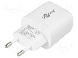 GOOBAY Chargeur USB Blanc 25W GaN USB C Power Delivery