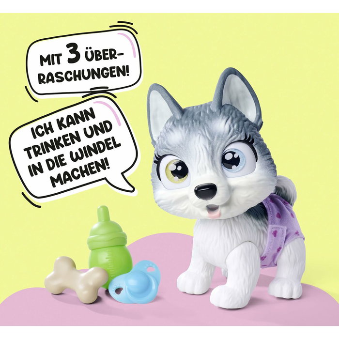 Simba Pamper Petz - Husky à adopter avec 4 accessoires