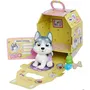 Smoby Pamper Petz Husky à Adopter - Jouet Interactif Articulé qui Boit et Fait Pipi - 4 Accessoires et Certificat d'Adoption - Enfant dès 3 ans