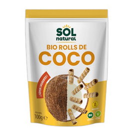 SOLNATURAL Rolls de coco croustillants BIO 100g