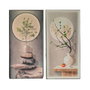 Home ESPRIT Cadre Marron Vert Oriental Vase 80 x 3,5 x 160 cm (2 Unités)