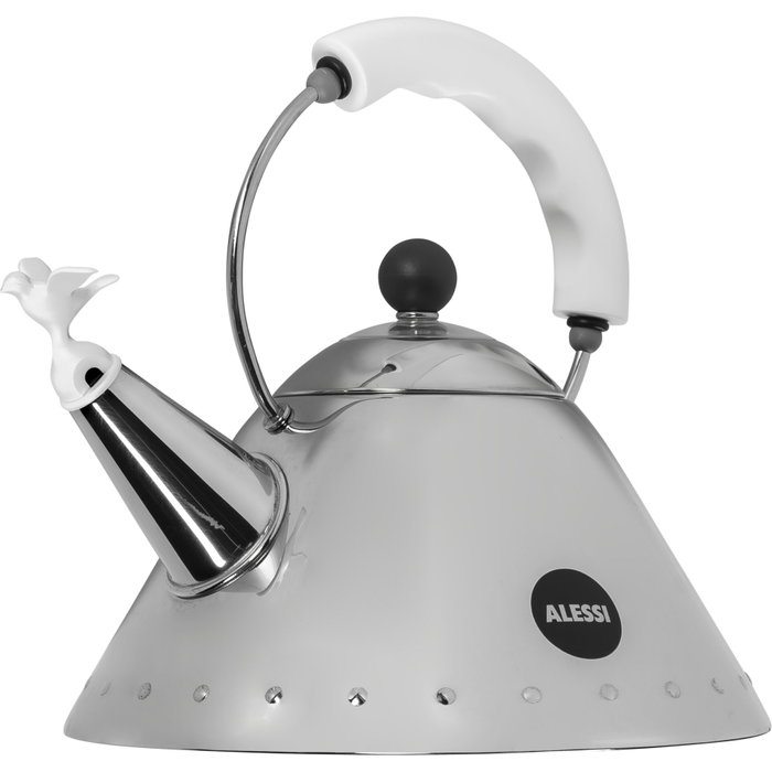 Alessi Bouilloire 9093 Michael Graves avec sifflet oiseau en inox