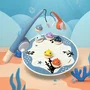 TOP BRIGHT - Attrape les Poissons - Jeu éducatif magnétique pour enfant dès 2 ans - Inclut 6 poissons magnétiques, 2 cannes à pêche et un tapis en tissu