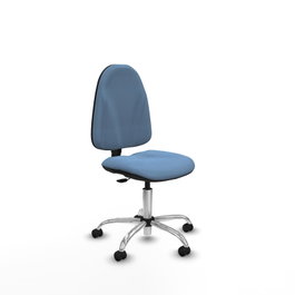 PIQUERAS Y CRESPO Chaise de bureau Algarra bleu ciel sans accoudoirs