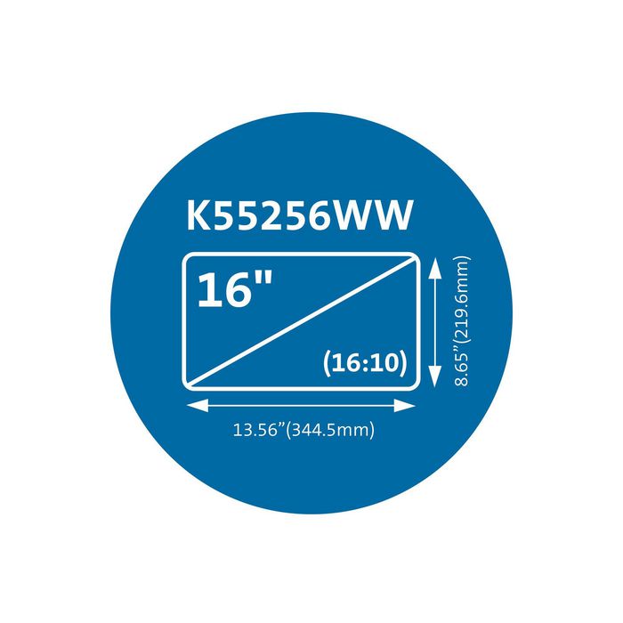 Kensington Filtre de confidentialité magnétique MagPro pour ordinateur portable 16 pouces (16:10) avec anti-lumière bleue -30%, antireflet, découpe webcam