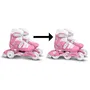 Stamp - Patins en ligne évolutifs 2-en-1 STAMP SKIDS CONTROL avec roues en PVC 60*24mm, taille ajustable 27-30 - Rose