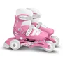 Stamp - Patins en ligne évolutifs 2-en-1 STAMP SKIDS CONTROL avec roues en PVC 60*24mm, taille ajustable 27-30 - Rose