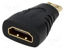 LOGILINK Adaptateur HDMI socle vers mini HDMI prise, noir