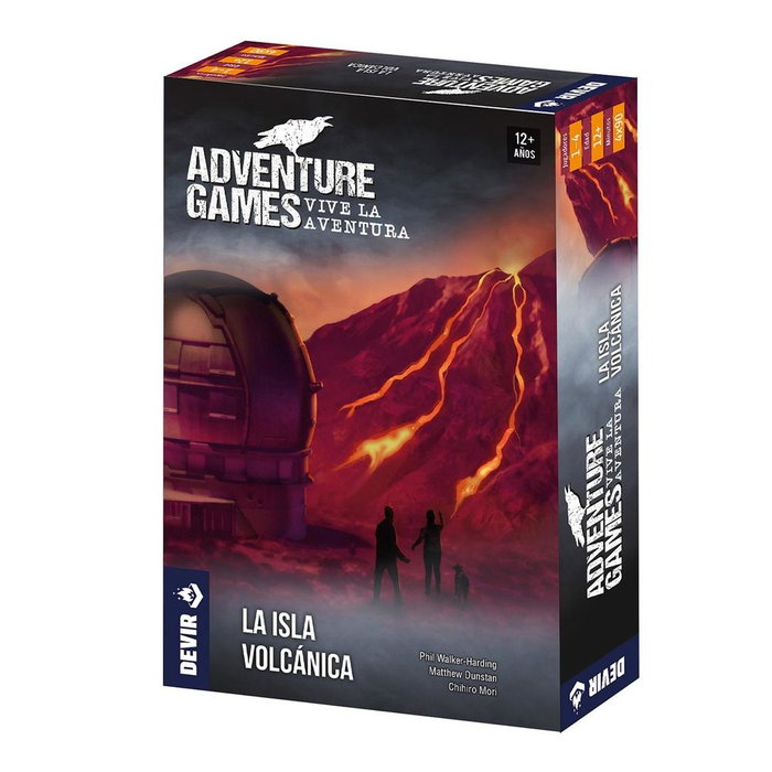Devir Jeu de Société Adventure Games : La Isla Volcánica – Jeu coopératif narratif, 1-4 joueurs, 12+ ans, Langue : Castillan Devir Jeu de Société Adventure Games : La Isla Volcánica – Jeu coopératif narratif, 1-4 joueurs, 12+ ans, Langue : Castillan