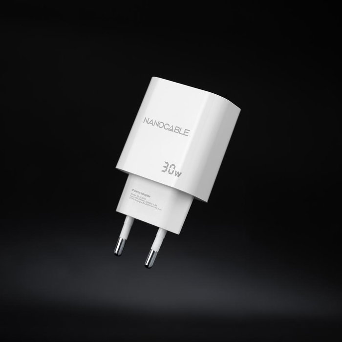 Nanocable Chargeur Mural USB-C PD 30W Blanc - Cargador Pared - Réf. C Pd 30 W Nanocable Chargeur Mural USB-C PD 30W Blanc - Cargador Pared - Réf. C Pd 30 W