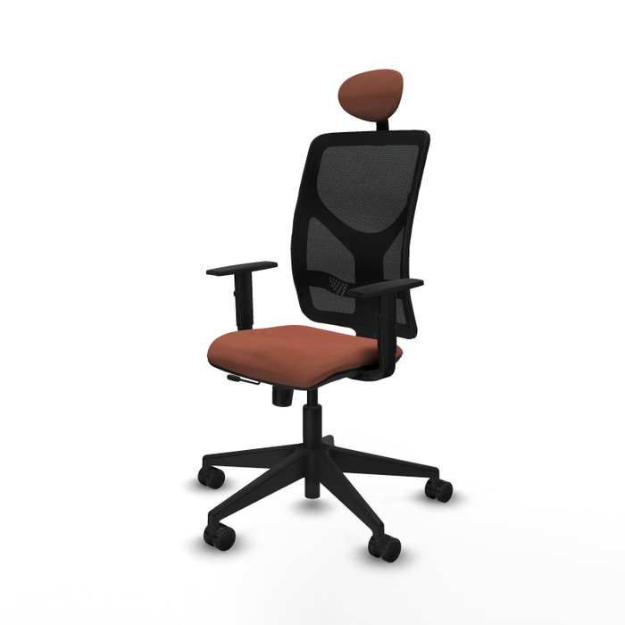 Piqueras Y Crespo Chaise de bureau Motilla, mécanisme Sincro/Traslack, Marron/Noir Piqueras Y Crespo Chaise de bureau Motilla, mécanisme Sincro/Traslack, Marron/Noir