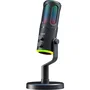 The G-Lab K-MIC-NEON Microphone de streaming et gaming USB, RGB, pour PC et consoles, captation audio professionnelle, noir