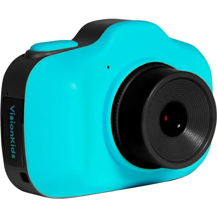 Kids Licensing Appareil Photo Numérique Vision Kids Bleu pour Enfants dès 3 ans - 40 MP, Texture Antidérapante, Accessoires Inclus, Batterie Rechargeable