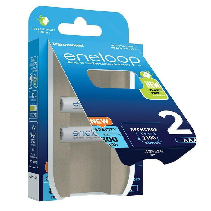 Panasonic BK-4MCDE/2CP Piles Rechargeables