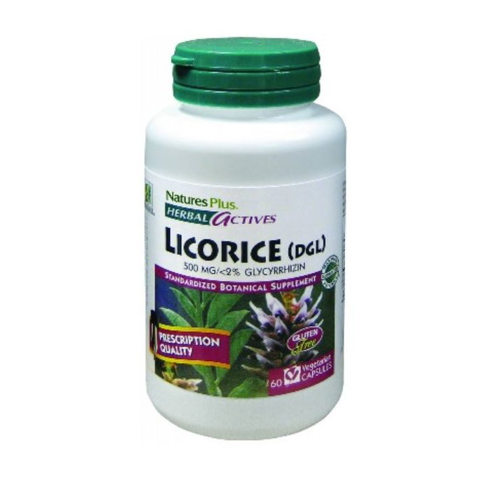 NATURES PLUS LICORICE (DGL) Regaliz 500mg NATURES PLUS LICORICE (DGL) Regaliz 500mg
