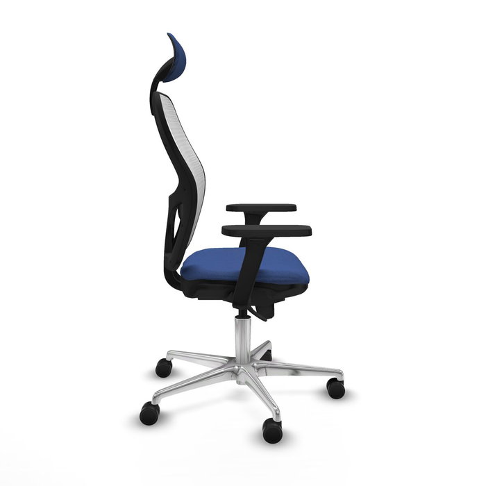 Piqueras y Crespo 3D086N1 Chaise de Bureau avec Appui-tête Bleu marine Piqueras y Crespo 3D086N1 Chaise de Bureau avec Appui-tête Bleu marine
