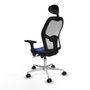 Piqueras y Crespo 3D086N1 Chaise de Bureau avec Appui-tête Bleu marine