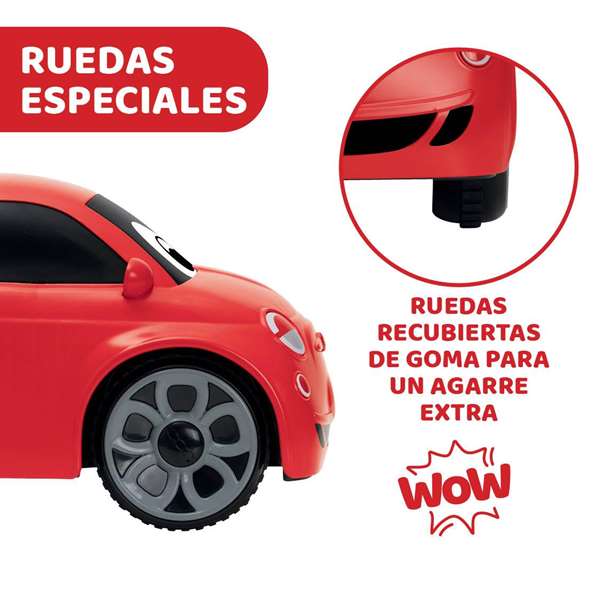 Chicco Voiture Télécommandée Fiat 500 Rouge