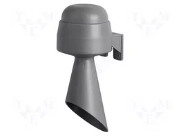 WERMA Sirène sonore série 584, signal continu, 24V AC/DC, gris
