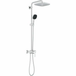 GROHE 26985001 Colonne de douche avec mitigeur monocommande - Economie d'eau - Chrome - Douchette Pluie 25cm et Pommeau 11cm 2 Jets