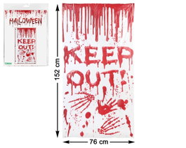 atosa Poster Décoratif Sanglant Keep Out 76x152 cm