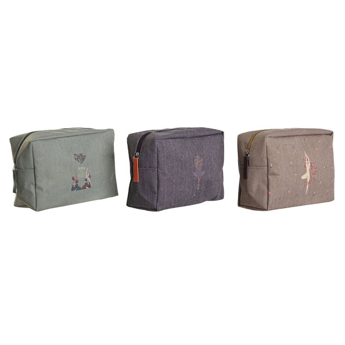 Nécessaire de Voyage DKD Home Decor Marron Vert Bordeaux 20 x 8 x 14 cm Nécessaire de Voyage DKD Home Decor Marron Vert Bordeaux 20 x 8 x 14 cm