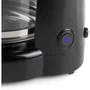 Domo DO1141K Cafetière Filtre 900 W 12 Tasses 1.5 L Noir avec Filtre Permanent et Arrêt Automatique