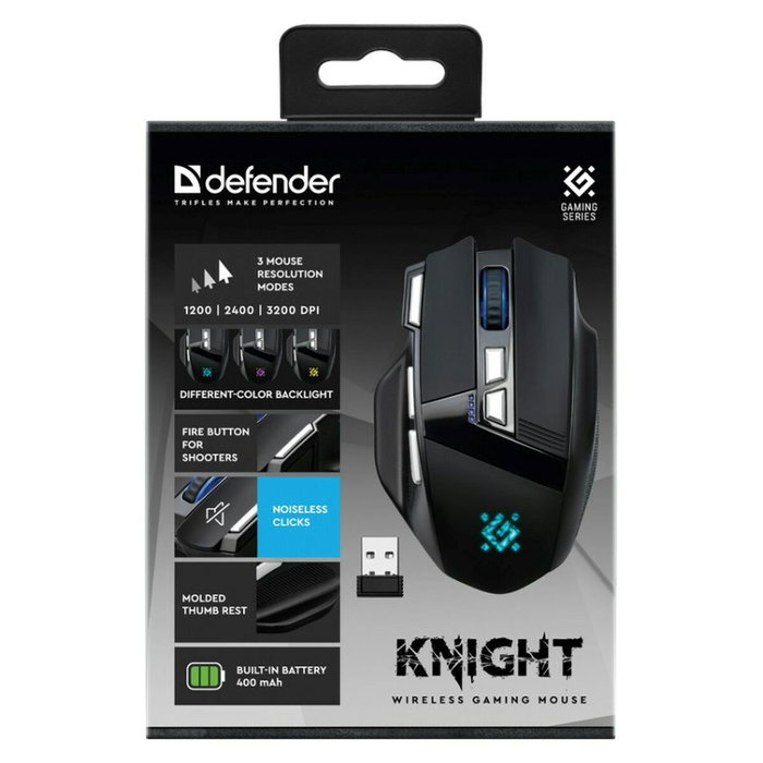 Defender GM-885 KNIGHT Noir 3200 DPI Defender GM-885 KNIGHT Noir 3200 DPI