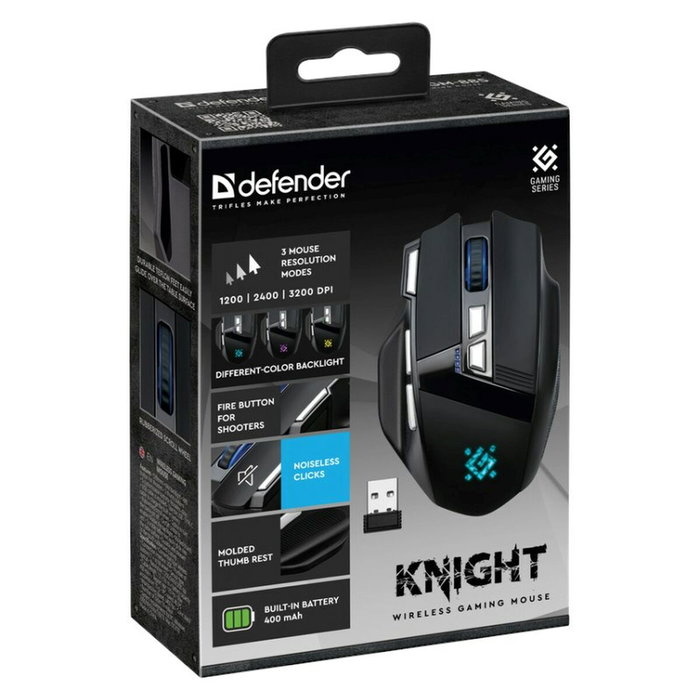 Defender GM-885 KNIGHT Noir 3200 DPI Defender GM-885 KNIGHT Noir 3200 DPI