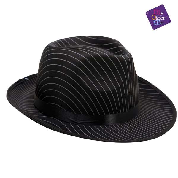 My Other Me - Chapeau de gangster à rayures - 58 cm - Multicolor