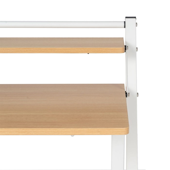 Bureau Blanc Naturel Fer Bois MDF 87 x 56 x 87 cm Bureau Blanc Naturel Fer Bois MDF 87 x 56 x 87 cm