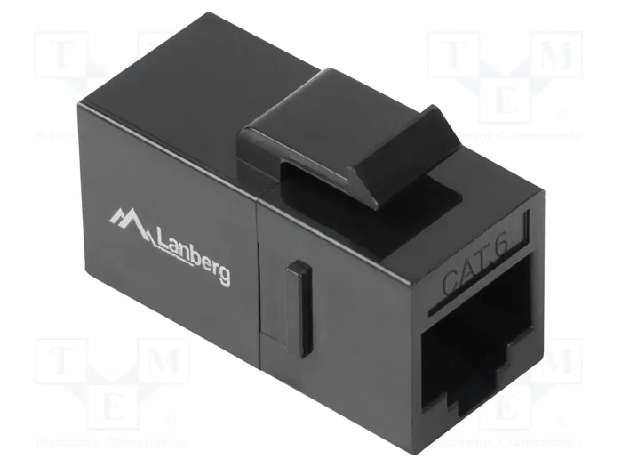 Lanberg Adaptateur Keystone feed-thru RJ45 Cat 6 noir Lanberg Adaptateur Keystone feed-thru RJ45 Cat 6 noir