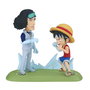 BANPRESTO Figurine One Piece Log Stories - Monkey D. Luffy vs Kuzan - Figurine World Collectable Figure - 9 cm