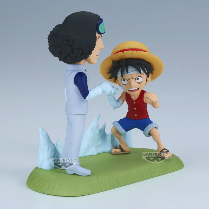BANPRESTO Figurine One Piece Log Stories - Monkey D. Luffy vs Kuzan - Figurine World Collectable Figure - 9 cm BANPRESTO Figurine One Piece Log Stories - Monkey D. Luffy vs Kuzan - Figurine World Collectable Figure - 9 cm