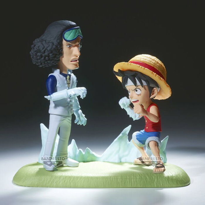 BANPRESTO Figurine One Piece Log Stories - Monkey D. Luffy vs Kuzan - Figurine World Collectable Figure - 9 cm BANPRESTO Figurine One Piece Log Stories - Monkey D. Luffy vs Kuzan - Figurine World Collectable Figure - 9 cm