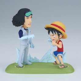 Banpresto Figurine Monkey D. Luffy vs Kuzan World Collectable Log Stories One Piece 9cm