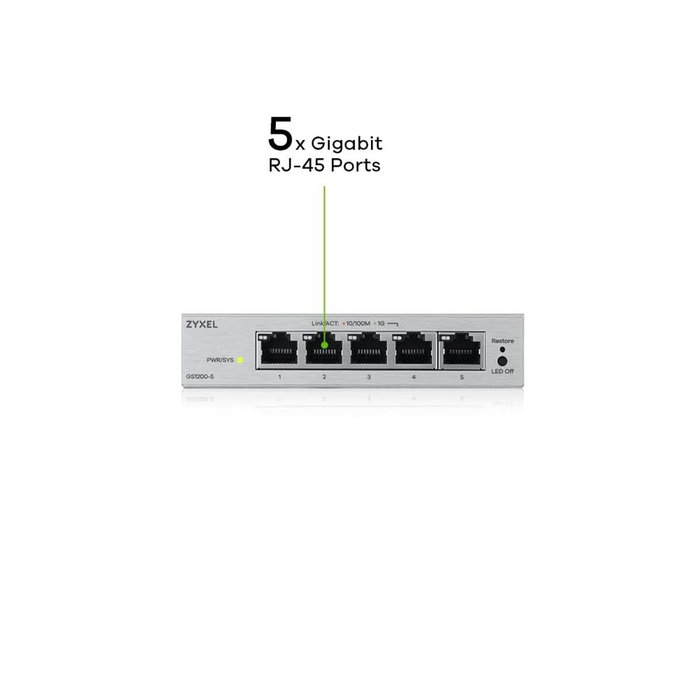 Switch ZyXEL GS1200-5V3-EU0101F