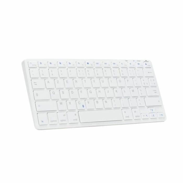 Bluestork MINI MAC R Clavier Sans Fil Rechargeable Blanc AZERTY