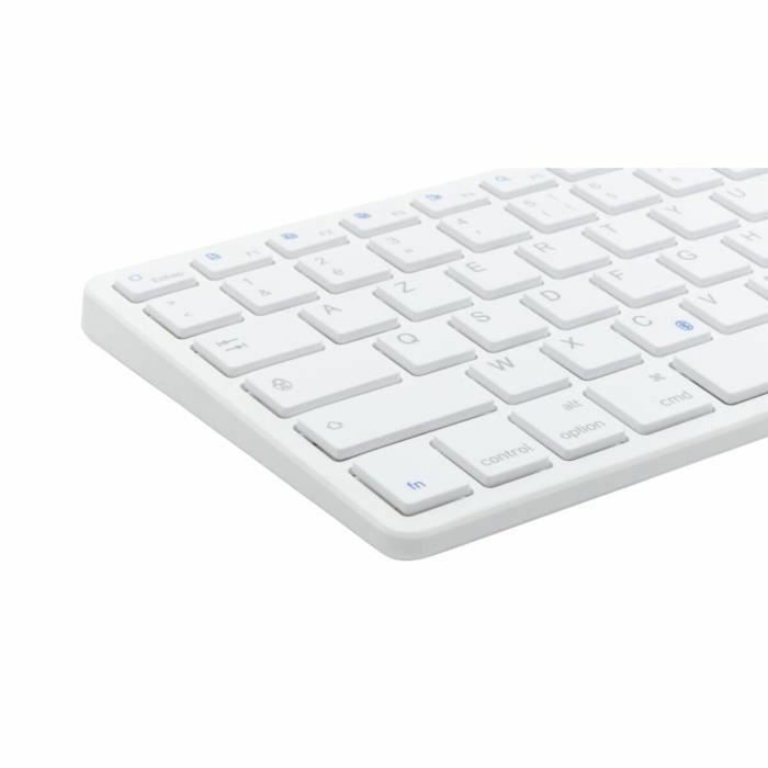 Bluestork MINI MAC R Clavier Sans Fil Rechargeable Blanc AZERTY
