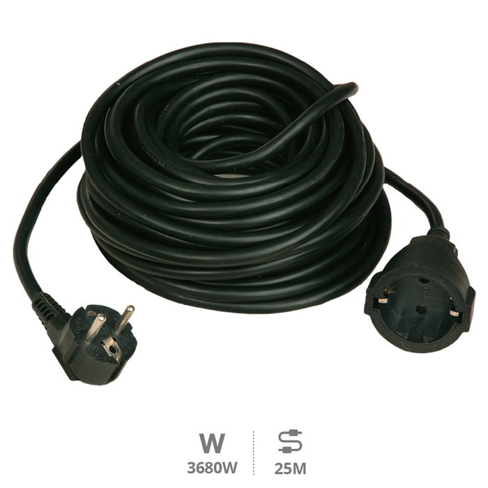 GSC Evolution Rallonge électrique Sucko noire 3x1.5mm 25M GSC Evolution Rallonge électrique Sucko noire 3x1.5mm 25M