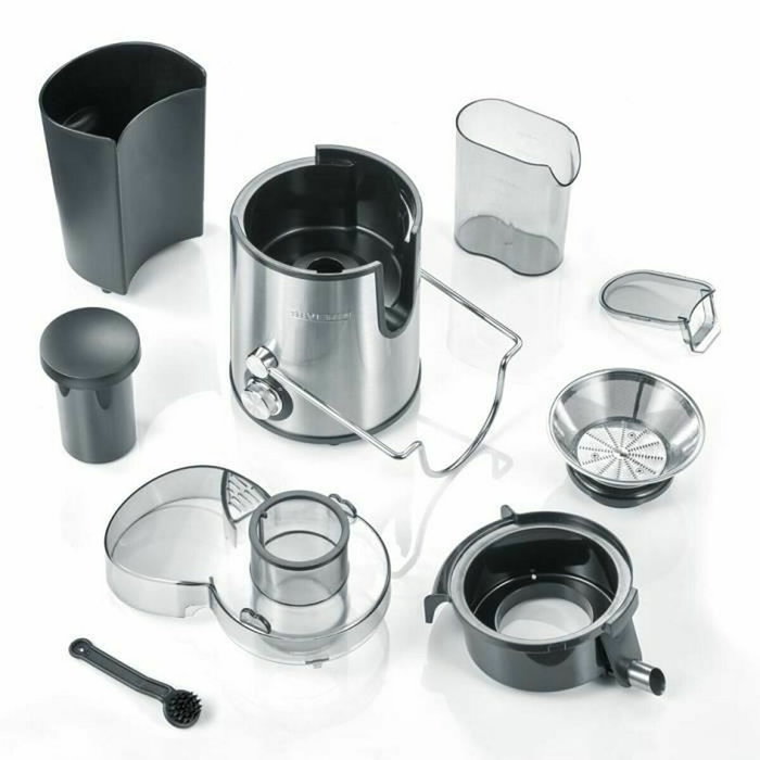 Severin ES 3566 - Extracteur de jus centrifuge en acier inoxydable - Puissant et facile à nettoyer