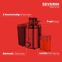 Severin ES 3566 - Extracteur de jus centrifuge en acier inoxydable - Puissant et facile à nettoyer