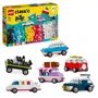 Lego 11036 Classic - Set de Construction Créatif avec Véhicules pour Enfants - Voiture de Police, Camion de Glaces, 4x4, Limousine, Chargeuse et Plus