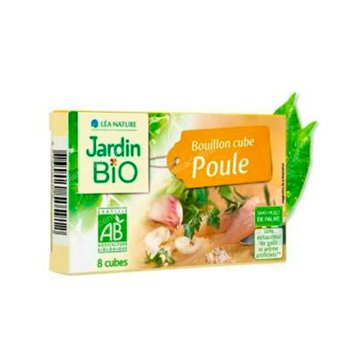 JARDIN BIO Bouillon de poulet biologique 8 cubos x 10g JARDIN BIO Bouillon de poulet biologique 8 cubos x 10g