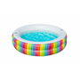 Bestway Piscine Enfant 2 Arceaux Arc-en-ciel 206x206x51cm +6 Ans Jardin 54443