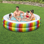 Bestway Piscine Enfants 2 Arcs Arc-en-ciel 206x206x51 cm +6 Ans Gonflable Jardin 54443