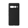 eSTUFF Coque silicone Google Pixel 7 Pro - Noir - Protection effet soie avec doublure microfibre